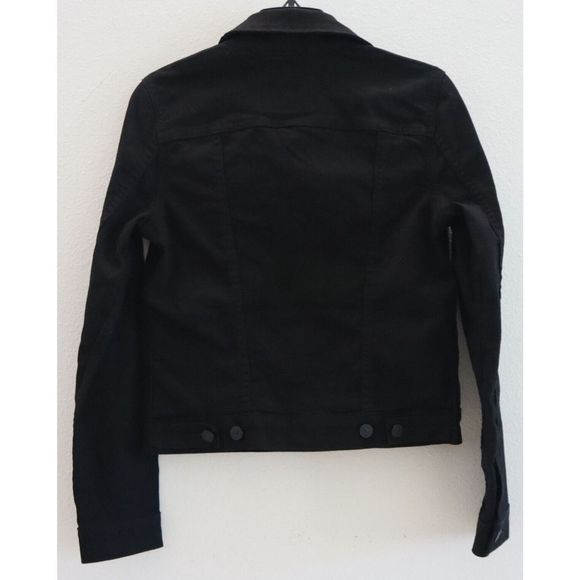 Levi's 29945-0038 Women's Sz XS Black Original Denim Trucker Jacket $90 - Picture 2 of 7